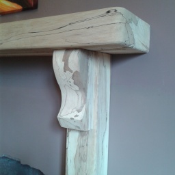 Spalted Beech Fire Surround