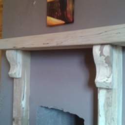 Spalted Beech Fire Surround