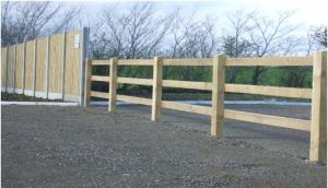 Coole Fencing - Post & Panel meets Post & Rail